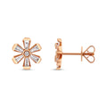 0.80 Karat Flower Pırlanta Küpe